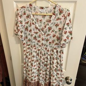 Floral maxi dress -M